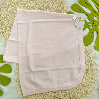 Saída de Maternidade Tricotil (Tricot 100% Algodão) - Rosa Jardim de Flores